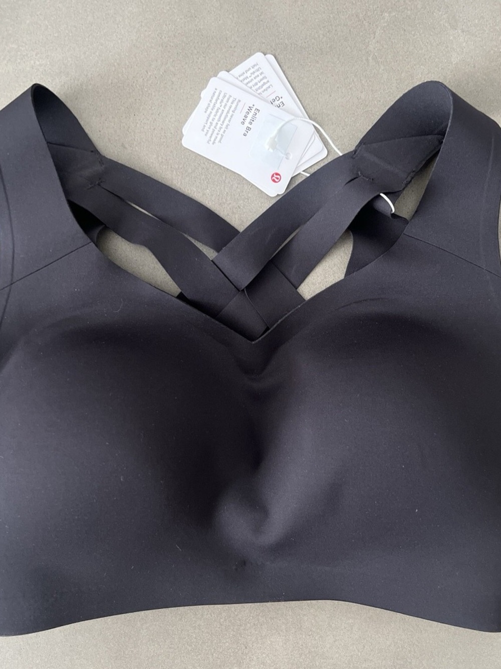 Lululemon Enlite Bra Weave Black Wireless Seamless